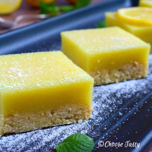 Vegan lemon squares
