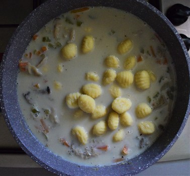 Add gnocchi to the soup